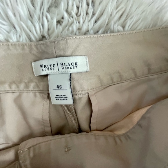 White House Black Market Tan Khaki Flare Pants - Picture 4 of 10